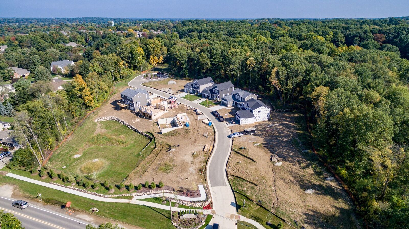 Heritage Ridge of Milford aerial overview image